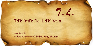 Török Lívia névjegykártya